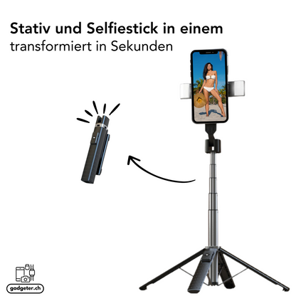 2in1 Bluetooth LED Selfie-Stick/Stativ