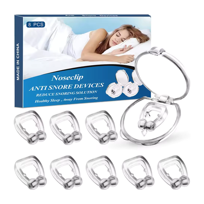 SnoreDelete™ - 8 Stück Anti-Schnarchclips