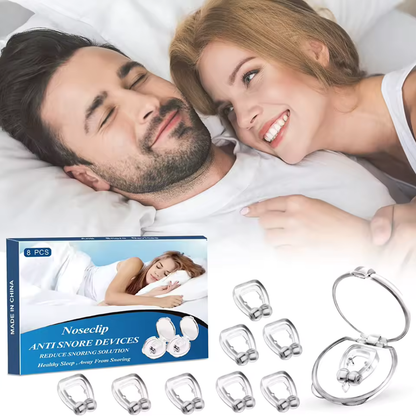 SnoreDelete™ - 8 Stück Anti-Schnarchclips