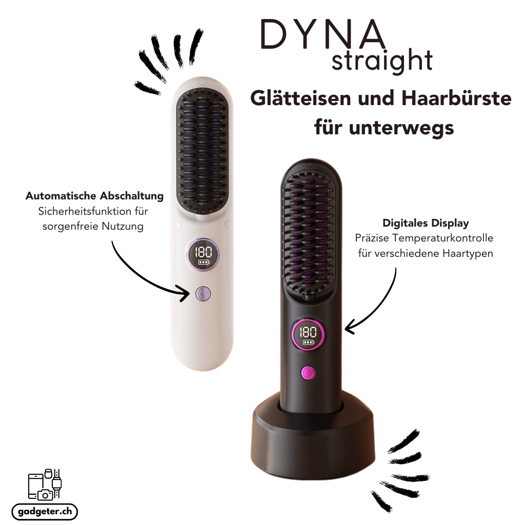 DynaStraight - Haarglätter und Bürstenkamm