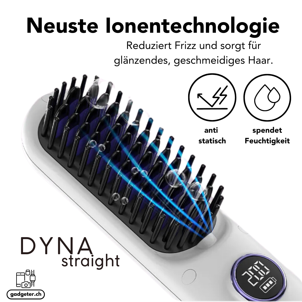 DynaStraight - hair straightener and brush comb